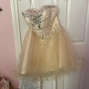 light yellow prom/ dance dress